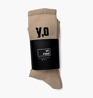 Шкарпетки yes, original 3 Pack Socks Beige 100000-123