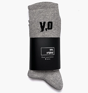 Носки yes, original 3 Pack Socks Grey 100000-124