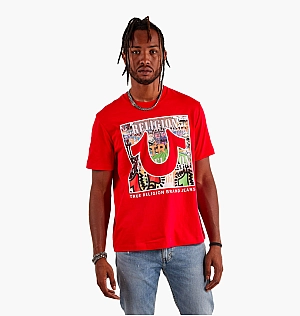 Футболка True Religion Relaxed Layered Art Tee Red 107086-1607