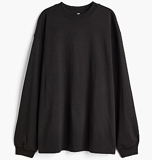 Лонгслів H&M Long-Sleeved Jersey Top Black 1113691001