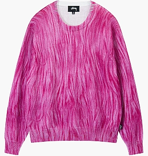 Світшот Stussy Printed Fur Sweater Violet 117171PINK