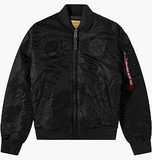 Куртка Alpha Industries Ma-1 Vf Nasa Jacket Black 166107-404