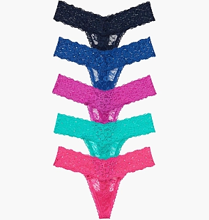 Нижня білизна Victoria's Secret 5-Pack Lace Thong Panties Multi 18000-19-SJ2