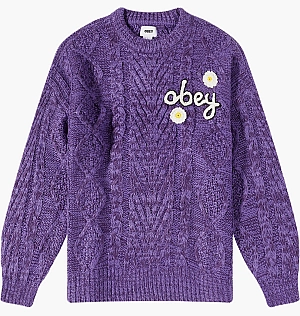 Свитшот Obey Flora Logo Sweater Violet 251000114-PAS