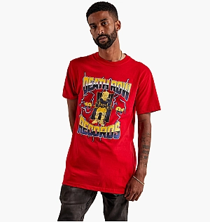 Футболка Crooks & Castles Death Row Thunder Chair Tee Red 3DR50736-RED
