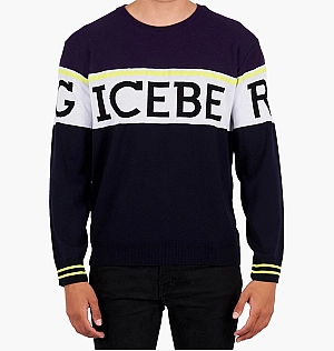 Свитшот Iceberg Round Neck Knitted Sweatshirt Blue A013-7010-6689