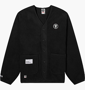 Кофта Bape Now Fleece Cardigan Jacket Black AAPSWMA318XXL-BKX