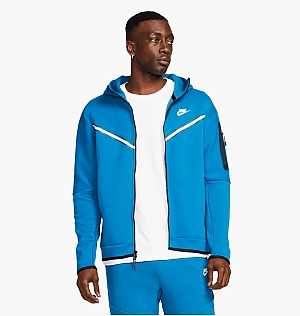 Толстовка Nike Ech Fleece Windrunner Hoodie Full Zip Light Blue Cu4489-407
