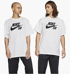 Футболка Nike Sb Logo Skate T-Shirt White CV7539-100