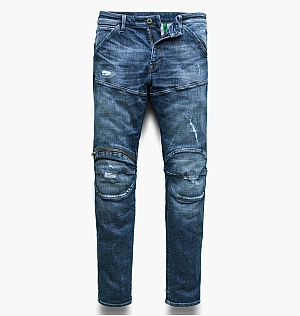 Джинси G-Star 5620 3D Zip Knee Skinny Denim Jeans Blue D01252-C051-C668