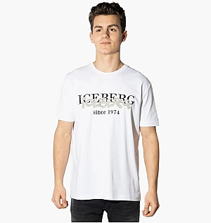 Футболка Iceberg Logo Short Sleeve T-Shirt White F027-6307-1101