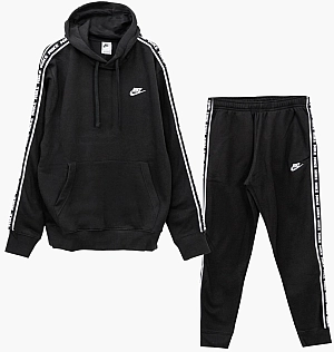 Спортивный костюм Nike Club Fleece Graphics Hooded Track Suit Black FB7296-010