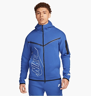 Толстовка Nike Tech Fleece Hoodie Blue FJ5334-480