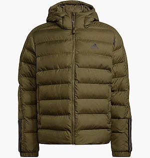 Пуховик Adidas Hooded Jacket Sportswear Itavic M H Jkt Olive GT1677