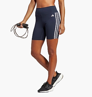 Шорти Adidas Training Essentials 3-Stripes High Waist Thighs Blue IC8312
