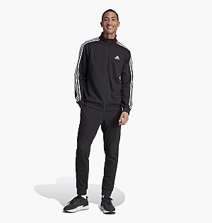 Спортивный костюм Adidas Basic 3-Stripes Fleece Track Suit Black IJ6067