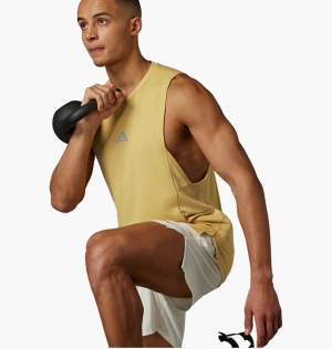 Майка Adidas Designed For Training Workout Heat.Rdy Tank Yellow IL7134