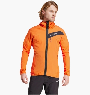 Куртка Adidas Terrex Techrock Hooded Wind Fleece Orange IN7009