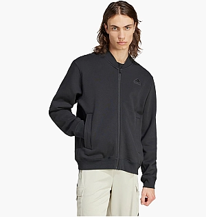 Бомбер Adidas Lounge Fleece Bomber Jacket With Zip Opening Black IS1601