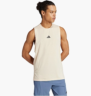 Майка Adidas Designed For Training Workout Tank Beige IS3825