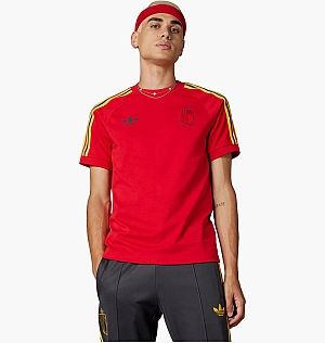 Футболка Adidas Belgium Adicolor 3-Stripes T-Shirt Red IT7802