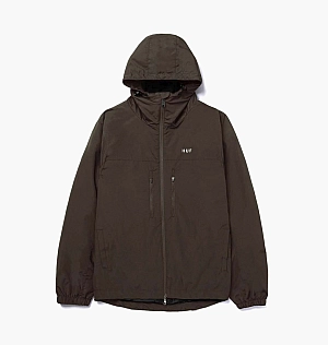 Куртка HUF Essentials Zip Standard Shell Jacket Chocolate Black JK00350-CHOCO