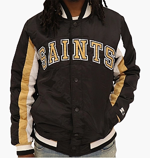 Куртка Starter New Orleans Saints Nfl Varsity Satin Jacket Black LS100247-NOS