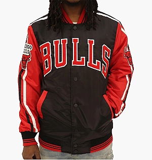 Куртка Starter Chicago Bulls Nba Varsity Satin Jacket Black/Red LS130460-BRD