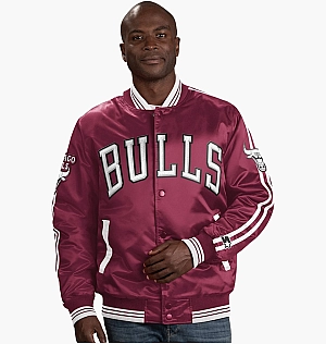 Куртка Starter Chicago Bulls Nba Varsity Satin Jacket Bordo LS130460-BUR