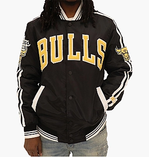 Куртка Starter Chicago Bulls Nba Varsity Satin Jacket Black LS13B460-GLD