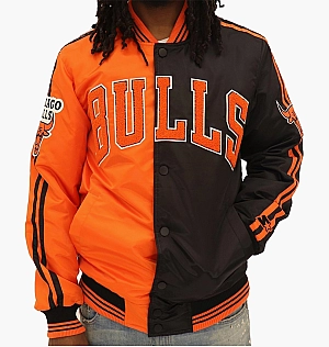 Куртка Starter Chicago Bulls Nba Varsity Satin Jacket Black/Orange LS13J461-BLK