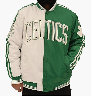 Куртка Starter Boston Celtics Nba Varsity Satin Jacket Beige/Green LS13W461-GRN