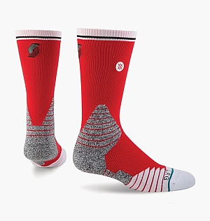 Шкарпетки Stance Nba Portland Trail Blazers Logo Crew Basketball Socks Red/Grey M559C5LCBL-RED