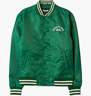 Куртка Schott Nyc Princeton1 Varsity Jacket Green PRINCETON1-GREEN