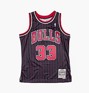 Майка Mitchell & Ness Nba Swingman Jersey Chicago Bulls 1995-96 Scottie Pippen Black SMJYGS18149-CBUBLCK95SPI