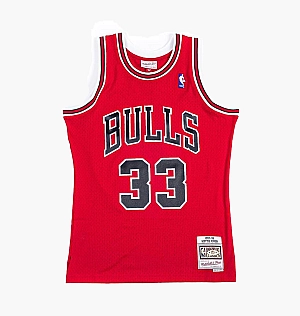Майка Mitchell & Ness Nba Swingman Jersey Chicago Bulls Road 1997-98 Scottie Pippen Red SMJYGS18153-CBUSCAR97SPI