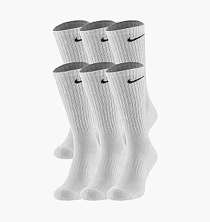 Шкарпетки Nike Everyday Cushion 6PPK Crew Socks White SX7666-100