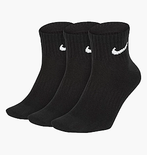 Носки Nike U Nk Everyday Ltwt Ankle (3 пары) Black SX7677-010