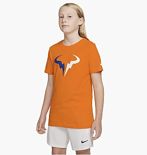 Футболка Nike Big Kids (Boys) Tennis T-Shirt Orange Dj2591-834