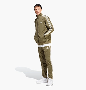 Спортивный Костюм Adidas Sportswear Basic 3-Stripes Tricot Track Suit Olive Ic6755