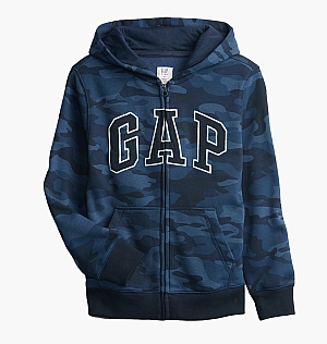 Толстовка Gap Kids Gap Logo Fleece Hoodie Camo/Blue 418399001