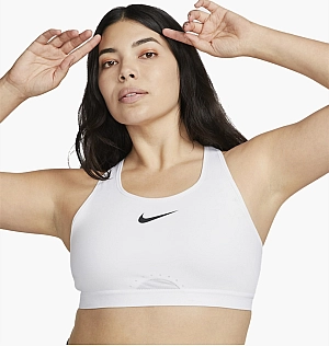Топ Nike Womens High-Support Non-Padded Adjustable Sports Bra White Dd0428-100