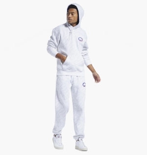 Штани Reebok Basketball Question Allover Print Fleece Pants White Hl4118
