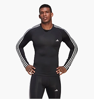 Лонгслив Adidas Techfit 3-Stripes Training Long Sleeve Tee Black Hd3532