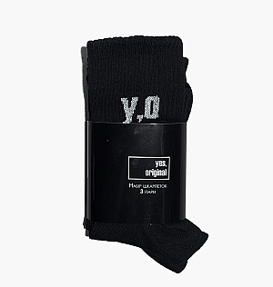 Шкарпетки Yes, Original 3 Pack Socks Black 100000-112