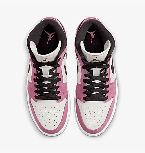 Кроссовки Air Jordan 1 Mid Pink/White Dc7267-500