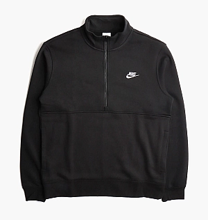Свитшот Nike Sportswear Club Half Zip Sweatshirt Black Dd4732-011