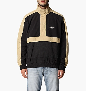 Куртка Calvin Klein Colorblock Monogram Logo Popover Jacket Black/Yellow J30J318215