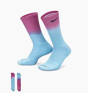 Шкарпетки Nike Everyday Plus Cush Crew Light Blue/Pink Dh6096-910