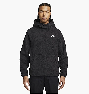 Худи Nike Mens High-Pile Fleece Pullover Hoodie Black Dd5013-010